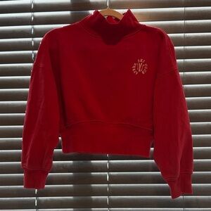 Wild Fable Red Cropped Hoodie